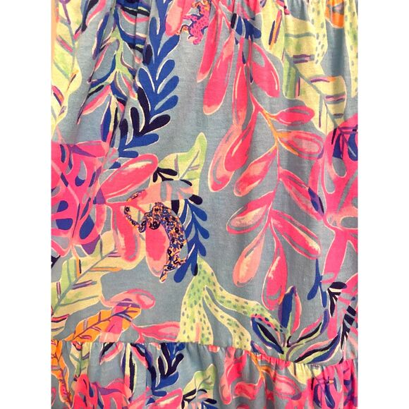 Girl's Lilly Pulitzer NWOT Mini Geanna Dress In Multi Splendor In The Sand - Picture 2 of 4